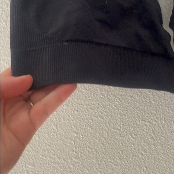 Puma Black Sports Bra with grey Logo - Picture 4 of 5